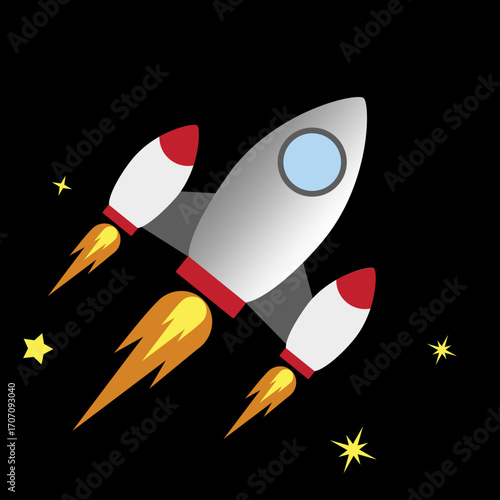 rocket vector illustration