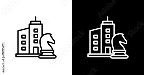 Corporate Strategy Icon Set Multiple Style Collection