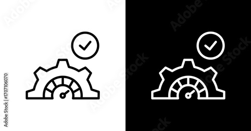 Performance Management Icon Set Multiple Style Collection