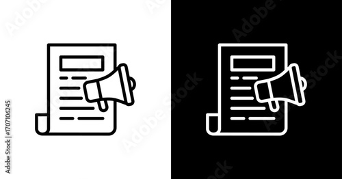 Publicity Icon Set Multiple Style Collection