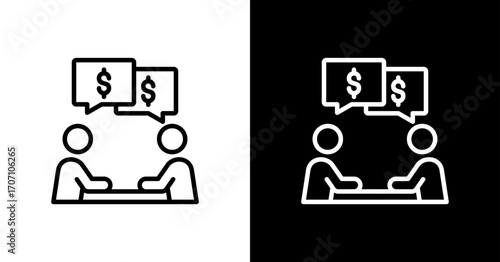Negotiation Skills Icon Set Multiple Style Collection