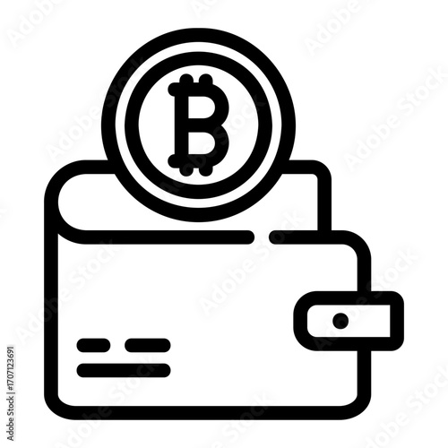 Crypto Card Line Icon