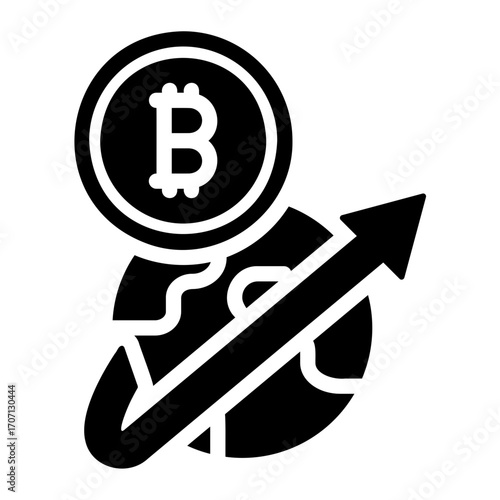 Bitcoin Transfer Solid icon
