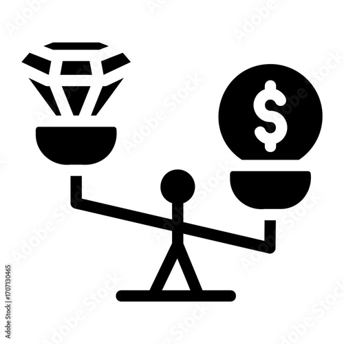 Diamond Balance Solid icon