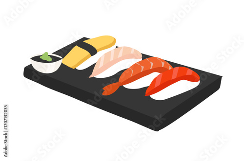  sushi on a plate 