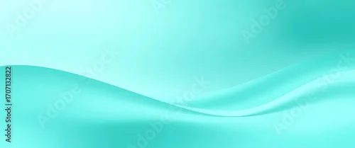 Fototapeta na wymiar Soft teal gradient background with gentle, flowing curves,  gentle,  smooth