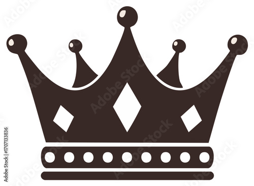 Royal Crown Symbol Illustration Representing Power Success and Achievement