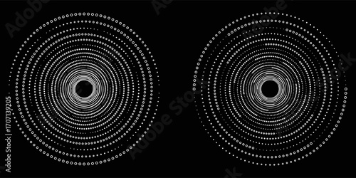 Spiral with gray colors lines as dynamic abstract vector background or logo or icon. spiral circle abstract dot spiral