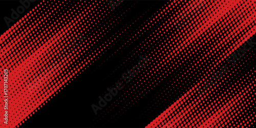 Halftone dots red and blue color pattern gradient grunge texture background. Dot pop art comic sport style vector illustration. modern background