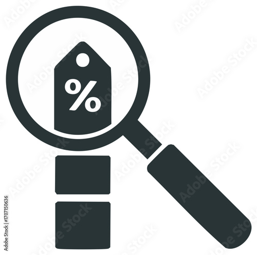 Searching Discount Tags on Boxes for Sales and Promotions with a Magnifying Glass