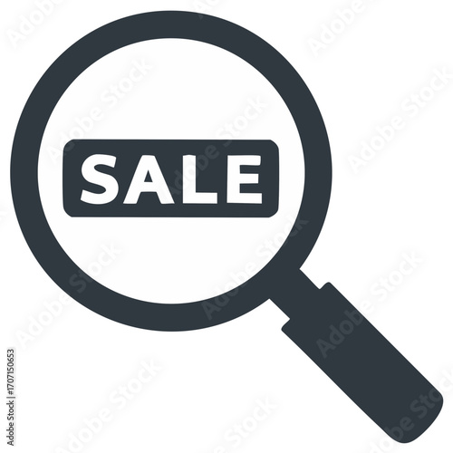 Sale Under Magnification Focus on Bargains and Price Reductions