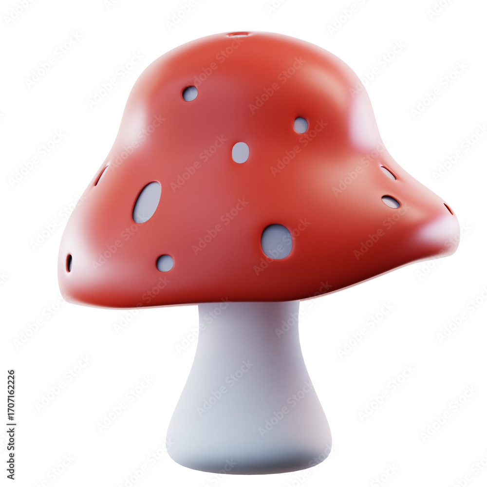 Fototapeta premium 3D Illustration Magic Mushroom