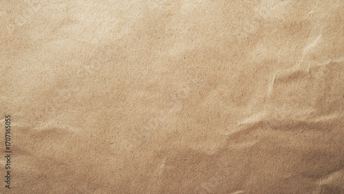 Old paper vintage texture surface for background. Recycle pale brown paper crumpled texture, Cream color recycled kraft paper texture blank with copy space for text.