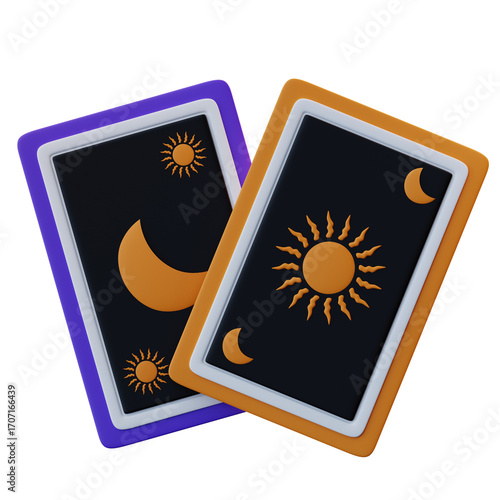3D Illustration Tarot Card