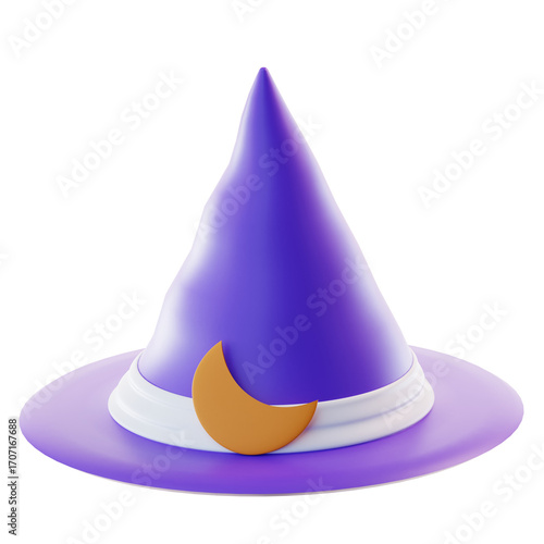 3D Illustration Witch Hat