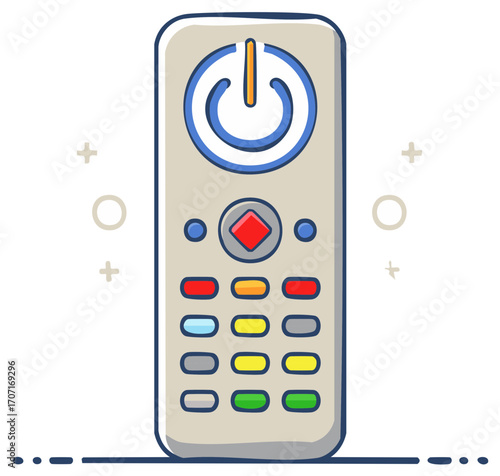 Remote controller, electronic device for television, set-top box, media player