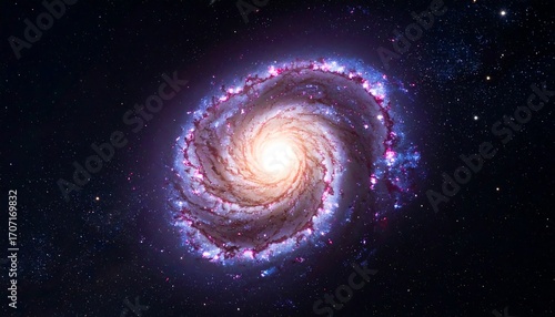 Wallpaper Mural Spiral galaxy in deep space (4) Torontodigital.ca