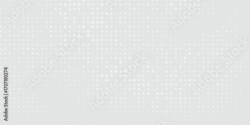 Dot white gray wave light technology texture background. Abstract big data digital concept modern white and grey dots halftone grid modern
