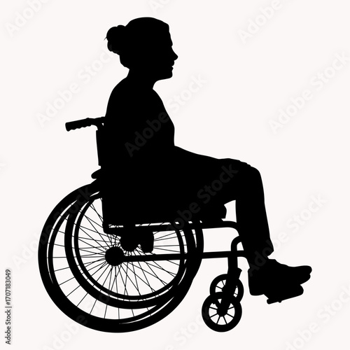  Wheelchair Accessibility: Mobility, Disability, and Inclusion, silhouette of a man on a wheelchair