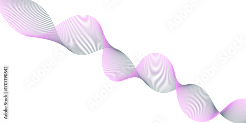 Pink Grey Gradient Abstract Wave Line Background