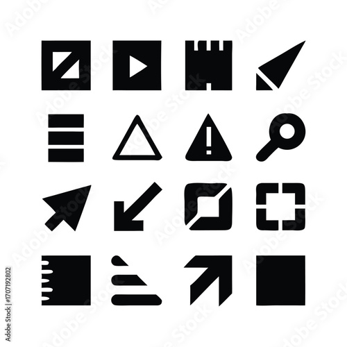Minimalist Design & Creative Tool Icons Set