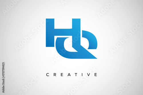 HQ Creative Monogram Letter mark Logo – Modern Branding Design & Business Identity