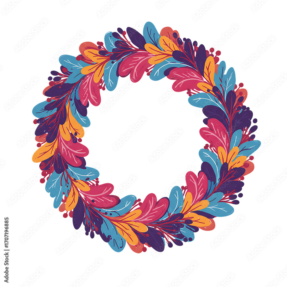 Obraz premium A unique Christmas icon of Mistletoe with an isolated background. 