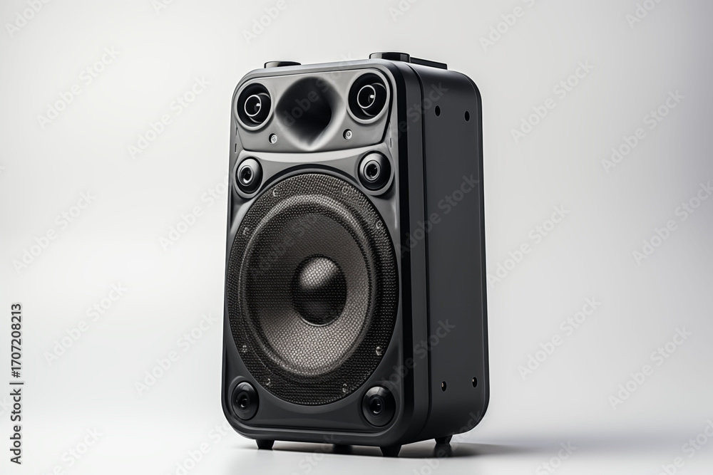 Fototapeta premium Portable speaker isolated on white background