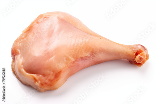 Raw chicken legs isolated on white background