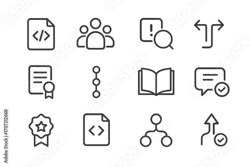 Open wiki issue source chat contributors request vector icon approval icons forking
