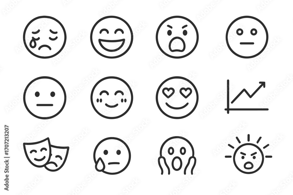 Expression cheeks vector icons icon laughing burst heart emotional chart face crying Expression cheeks vector icons icon laughing burst heart emotional chart face crying