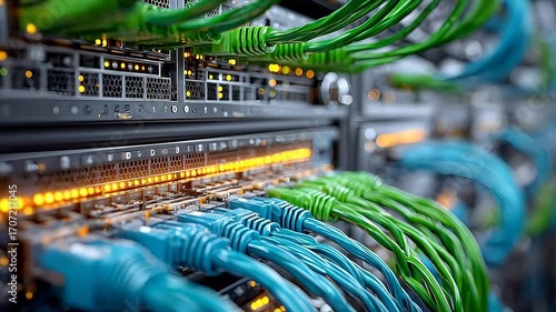 network hub and patch cables