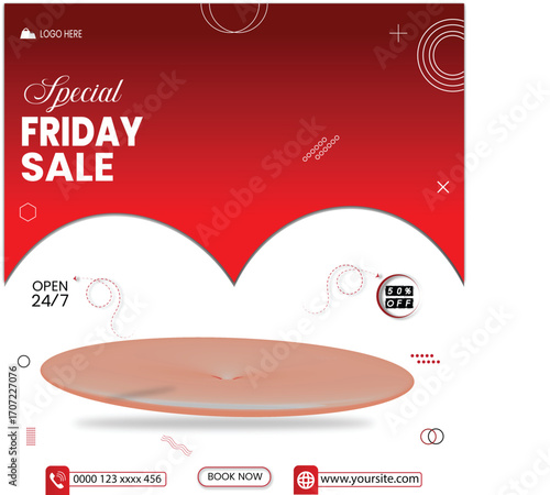 special day fashion sale social media poster design