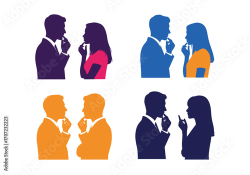 Diverse individuals engaged in thoughtful conversation and discussion. .