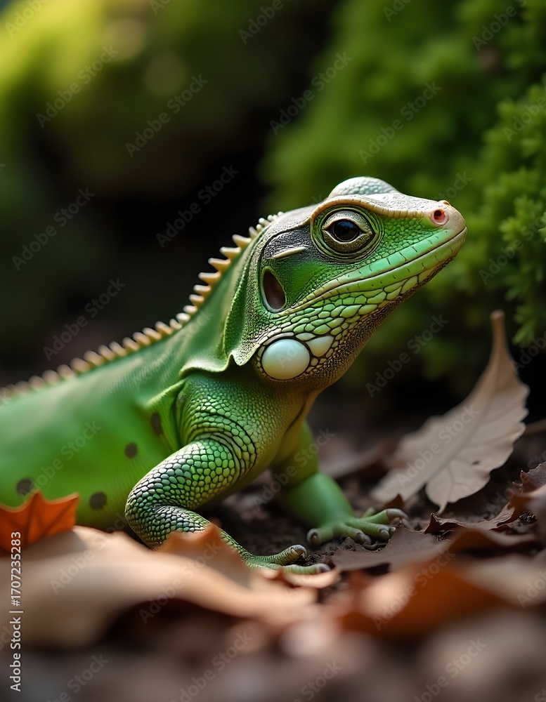 Fototapeta premium lizard in forest