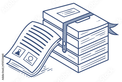 sketch of a book
