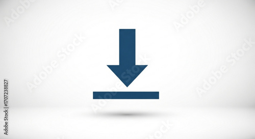 Download now and save your data with this simple and clean icon, perfect for websites, apps, and user interfaces, offering a clear visual cue for easy file transfer