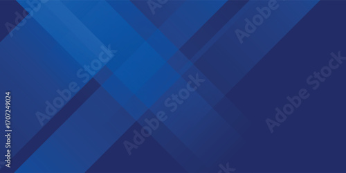 Abstract blue background with glowing geometric lines. Modern blue gradient square shape design. Futuristic technology concept. Suit for brochure, corporate, website, poster, banner, cover 