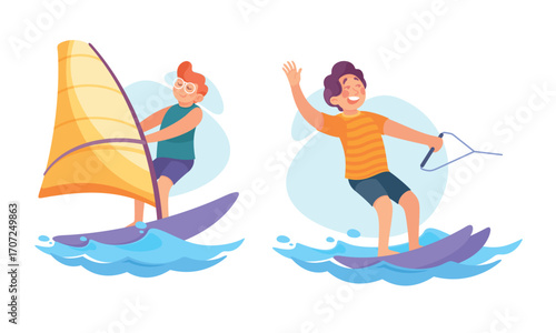 Embark on an Exciting ActionPacked Watersports Adventure featuring both Windsurfing and Surfing