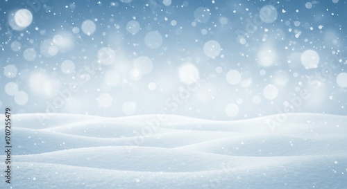 Wallpaper Mural  A magical winter scene with soft, rolling snowdrifts and falling snowflakes Torontodigital.ca