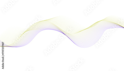 Abstract Yellow and Purple Wave Lines Background