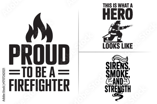 Firefighter T-Shirt Design, Brave First Responder Apparel, Fire Rescue Graphics Proud Firefighter Gifts for Men's Women & Kids, Fire Dept Hero Clothing Fireman Pride Shirt Artwork