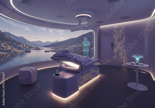 Futuristic Medical Spa Relaxation Meets Innovation