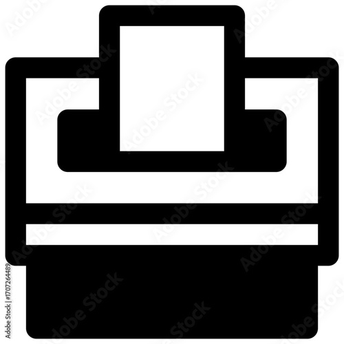 Citizenship. Outlined stroke vector icon with black-filled details.