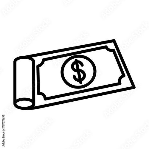 Dollar Roll icon design