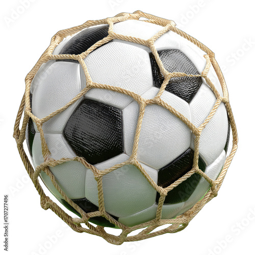 Soccer ball in a net (1)