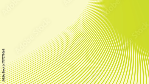 Green pastel stripes curve line abstract background with soft modern minimalist design