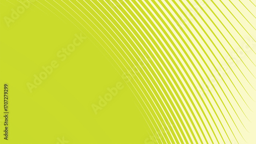 Green pastel stripes curve line abstract background with soft modern minimalist design