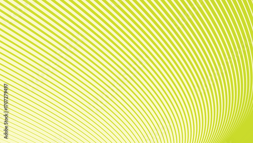 Green pastel stripes curve line abstract background with soft modern minimalist design