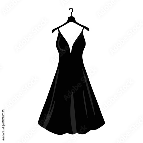 elegant dress on mannequin